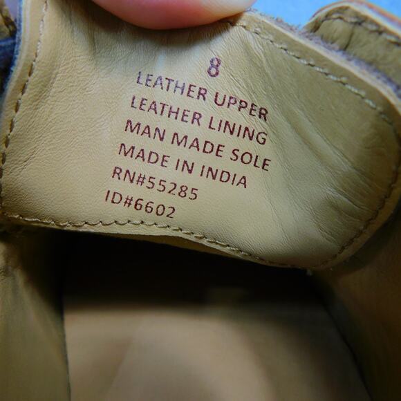 Express Men's Leather Cognac Polished Dress Shoes - Size 8 New - Picture 9 of 9